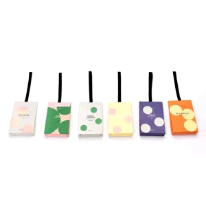 Paper Hanging Natural Fragrance Odor Removal Custom Scent OEM Fragrance Paper Bag for Giftbox