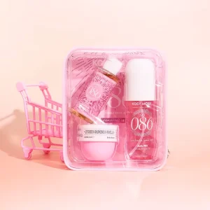 Peach Blossom Perfume Set Women Mist Sweet Fruity Floral Tester 100ml+60ml+50g Long Lasting Eco Friendly Factory