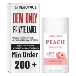 Peach Deodorant Stick Underarm Odor Deodorant Cream Solid Antiperspirant Lotion Long Lasting Fresh Gentle Scent