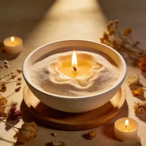 Pearled Sand Wax Scented Candles Non-Toxic Decorative Candle for Wedding Decoration