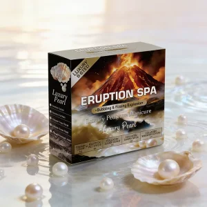 Pedicure Kit 5 Step Bubble Eruption Crystal Effervescent Soak Collagen Care Custom Logo Spa Pedicure in a Box
