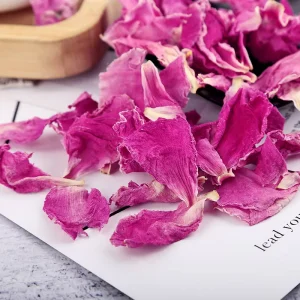 Peony Dried Petals Natural Dried Flowers for Tea Bath Aromatherapy Home Decor Wedding Decoration Bulk
