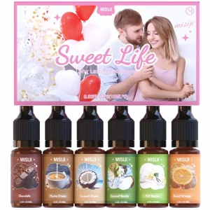 Peony Essential Oil Set, 6 x 10ml Bottles, 100% Pure, for Aromatherapy, Diffusers, Humidifiers, Soap, Candles, and Perfume