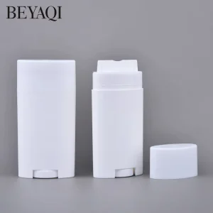 Perfume Antiperspirant Gel OEM 75g Oblate Deodorant Stick Flat Bottle Container Twist Rotated Bottle Solid Sunscreen Face Cream