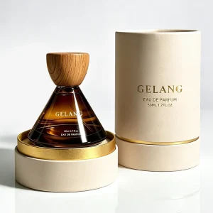 Perfume Bottle 50Ml Round Perfume Glass Bottles Amber Empty Bottles With Packaging