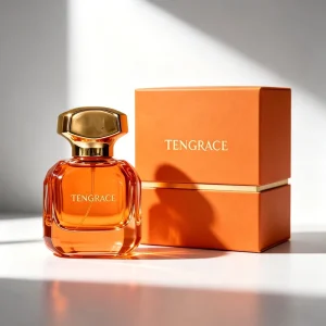 Perfume Bottle Gradient Glass Perfume Bottle 30ml 50ml Square Empty Perfume Bottle With Box Packaging