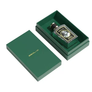 Perfume Bottle With Box Dubai Luxury Golden Glass Perfume Bottle and Box Set for Men Women Perfume Oil Packaging Box