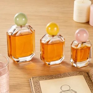 Perfume Bottle in Stock 30ml 50ml 100ml Luxury Elegant Flat Unique Shape Empty Glass Perfume Bottle