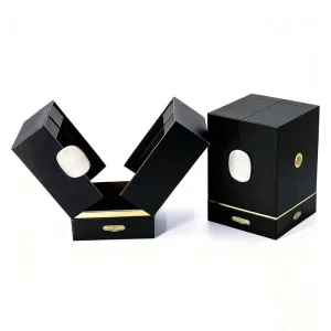 Perfume Cosmetic Essential Oil Magnetic Packaging Gift Box Set Custom Luxury Recycled Paper Box with Embossed UV Logo