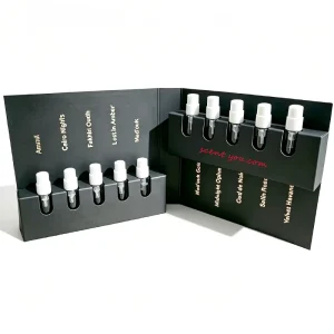 Perfume Discovery Box Test Sample Perfume Glass Bottle Empty Crimp Mini Vial Perfume Bottle 1.5ml 2ml 3ml 5ml