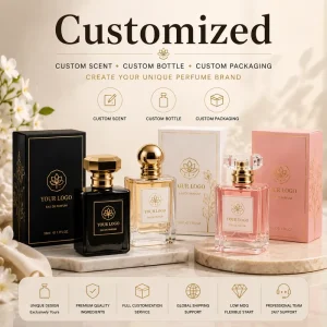 Perfume Gift Set Custom Bottle Shape Color Box Design