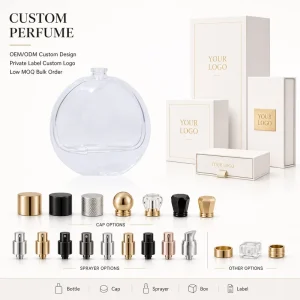 Perfume Gift Set Custom Fragrance Collection Mist Printed Packaging Private Label OEM Factory Bottles 50ml Cap Logo Gift