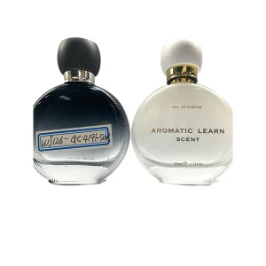 Perfume Glass Bottle Exquisite High Quality 50 ml Flat Glass Empty Spray Perfume Bottle