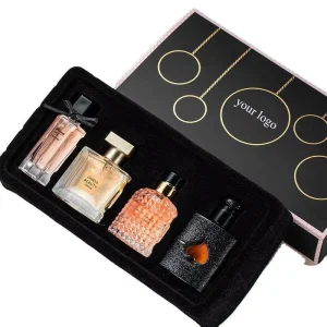 Perfume Regalo Conjuntos New Arrival Mini Long Lasting Original Perfume 4pcs Set Women’s Perfume