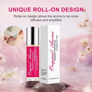 Pheromone Perfume Oil for Women Sweet Gourmand Scent with Vanilla Caramel Coconut Musk Jasmine Roll on Fragrance 10ml 0.34FL.oz