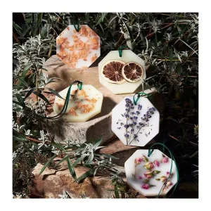 Plants Flower Wedding Set Hanging Scented Wax Candles Sachet Lasting Fragrance Handmade Lavender Potpourri Natural Soy Wax 50g