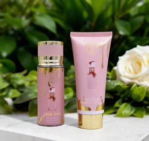 Popular online perfume holiday gift set, two-piece fragrance and lotion set