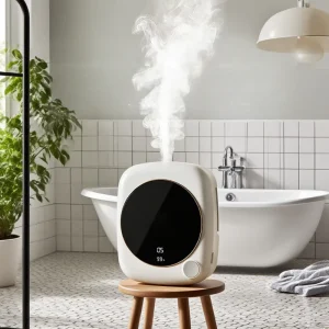 Portable 1800mAh Aromatherapy Diffuser with Colorful LED Lights Customizable Home Travel Plastic Waterless for Hotel Use