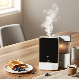 Portable 1800mAh Wireless Rechargeable LED Light Essential Oil Diffuser Waterless Aroma Diffuser Household Hotel Use Battery