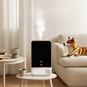 Portable 1800mAh Wireless Rechargeable Waterless Aroma Diffuser for Home and Hotel