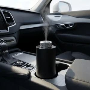 Portable Car Small Electric Air Freshener Scent Diffuser Waterless Essential Oil Aluminium Alloy Auto Aroma Diffuser