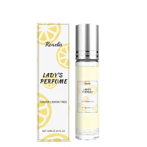 Portable Mini Sample Perfume Yellow Fresh Lemon Niche Fruity Light Charming Fragrance for Travel Daily Dating