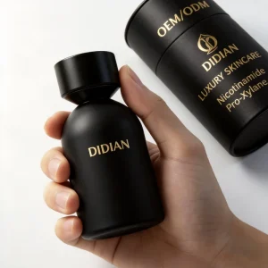Portable Travel Friendly Matte Black Perfume Bottle 30ml 50ml 100ml Empty Glass Spray with Box and Custom Lid for Personal Use