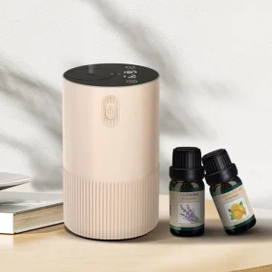 Portable USB Rechargeable Wireless Car Aroma Diffuser with Digital Display 10 50ml Capacity Cup holder Installation