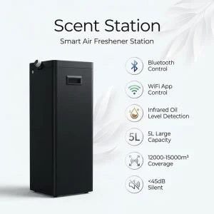 Powerful HVAC APP Control Aroma Diffuser Metal High Quality Fectory Scent Machine for Hotel Commercial