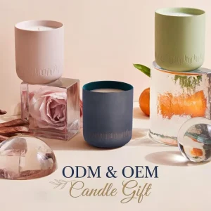 Premium Elegant Ceramic Jar Soy Wax Candle Gift Set Safe Non Toxic ODM OEM Available for Holiday Presents Household Decor