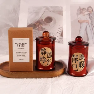 Premium Luxury Eco Friendly Soy Wax Massage Oil Lotion Candle Aromatherapy Scented Essential Oil Jar Holiday Home Christmas