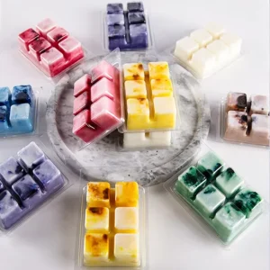 Premium Luxury Pure Plant Wax Scented Wax Melts 6 Cube Clamshell Novelty Aesthetic Fragrance Aroma Wax Cubes for Electric Warmer