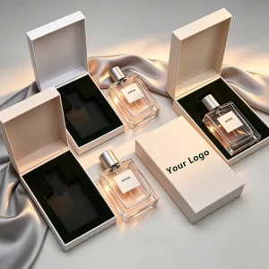 Premium Perfume Gift Set Box Rigid Cardboard Magnetic Closure Custom Printed Eco Packaging