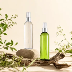 Premium Quality 120ml High Clear Durable Custom Printing PET Plastic Misting Spray Bottles for Skin Care and Room Cleaning