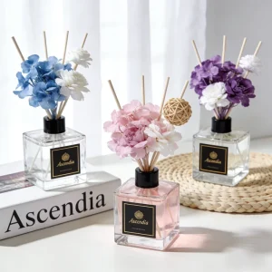 Premium Real Dried Flower Reed Diffuser Gift Set Luxury Home Fragrance Decoration Aromatherapy Diffuser for Holiday Housewarming