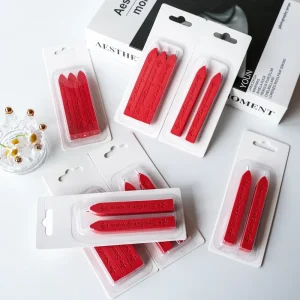 Premium Sealing Wax Sticks Wax Sticker Type Wick Kit 24 Colors No Spoon Needed Fast Melting Office Use for Vintage