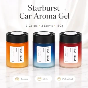 Premium Solid Plastic Cool Fragrance Gel Air Freshener Long Lasting Scent for Car Interior Home Office Gift Market No