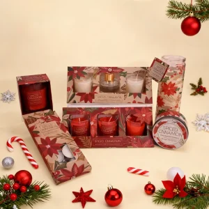 Premium Spiced Cinnamon Fragrance Handmade Environment Friendly Organic Modern Candle Collection Christmas Valentine’s Diwali