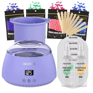 Premium Waxing Kit Hot Melt Wax Warmer Wax Heater Kit for Home Brazilian Bikini Face Leg Body