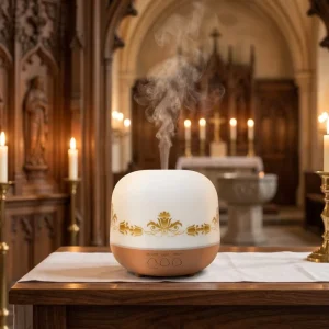 Printing Pattern Ultrasonic Humidifier Electric Cool Mist Aroma Essential Oil Diffuser
