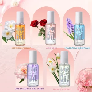 Private Label 100ml Floral Hair Perfume Oil Long Lasting Hair Fragrance Mist Organic Hair Care Serum for OEM ODM