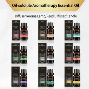Private Label 10ml 100% Pure Natural Lavender Essential Oil Amber Glass Bottle for Aromatherapy Diffuser Soap Candle Making
