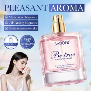 Private Label 50ml Women’s Be True Perfume Long Lasting Fragrance 24H Fresh Odor Removing Perfume Elegant Aroma OEM Custom Logo