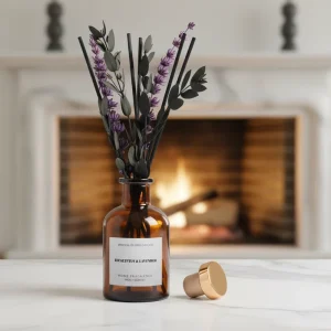 Private Label Bulk Customizable Eco-Friendly Alcohol-Free Aromatherapy Reed Diffuser Gift Set