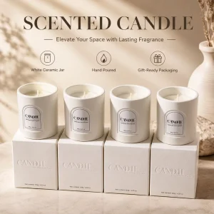 Private Label Ceramic Organic Luxury Handmade Scented Soy Wax Scents Candles