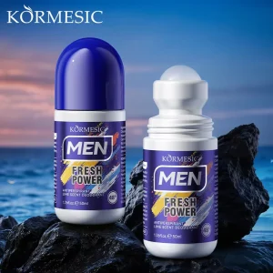 Private Label Custom OEM 50ml MEN Fresh Power Lime Scent 48H Long Lasting Antiperspirant Roll on Deodorant