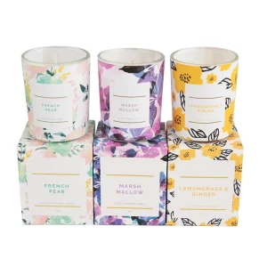 Private Label Customized Scented Candle English Pear Freesia Home Fragrance Aromatherapy Oil Decor Gift Bedroom SPA Bulk
