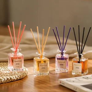 Private Label Glass Bottle Reed Diffuser Alcohol Free Lead Free Lavender Scent