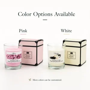 Private Label Handmade Modern Glass Cup Scented Candle with Custom Logo Soy Wax Blend Aromatherapy Fragrance Home Decoration