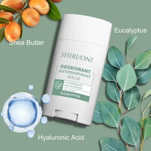 Private Label Long Lasting Eucalyptus Hyaluronic Acid Body Care Antiperspirant Balm Moisturizing Soothing Deodorant